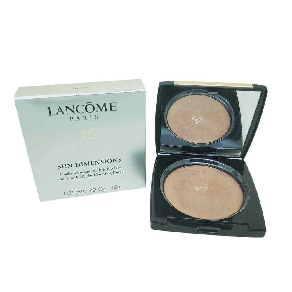 Lancome Sun Dimernsions Two-Tine Marbelized Bronzing Powder Aglow